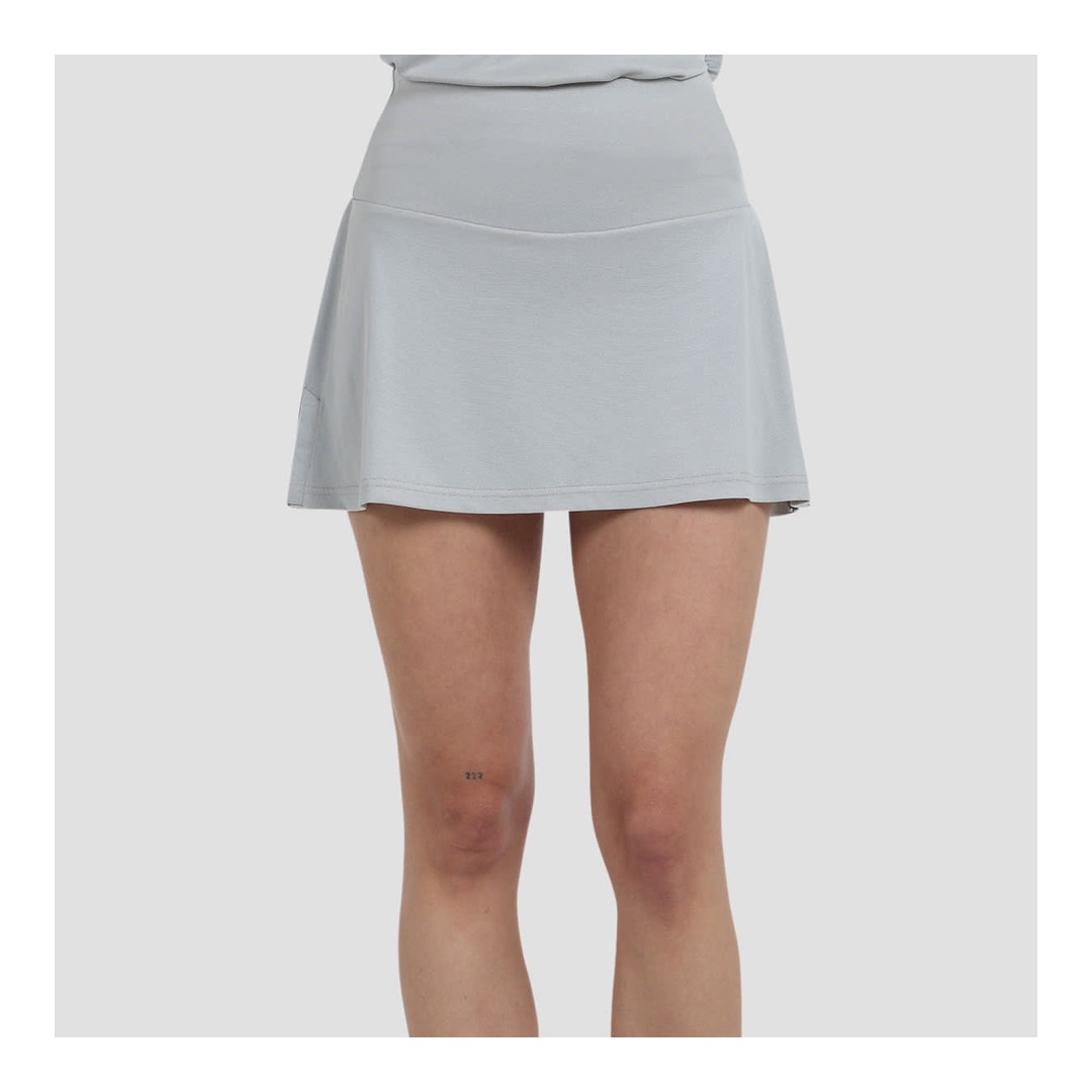 FALDA DRUSO GRIS PERLA
